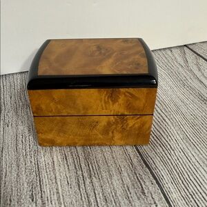 Jay Roberts Jewelers Enameled Wood Ring Keepsake Box
